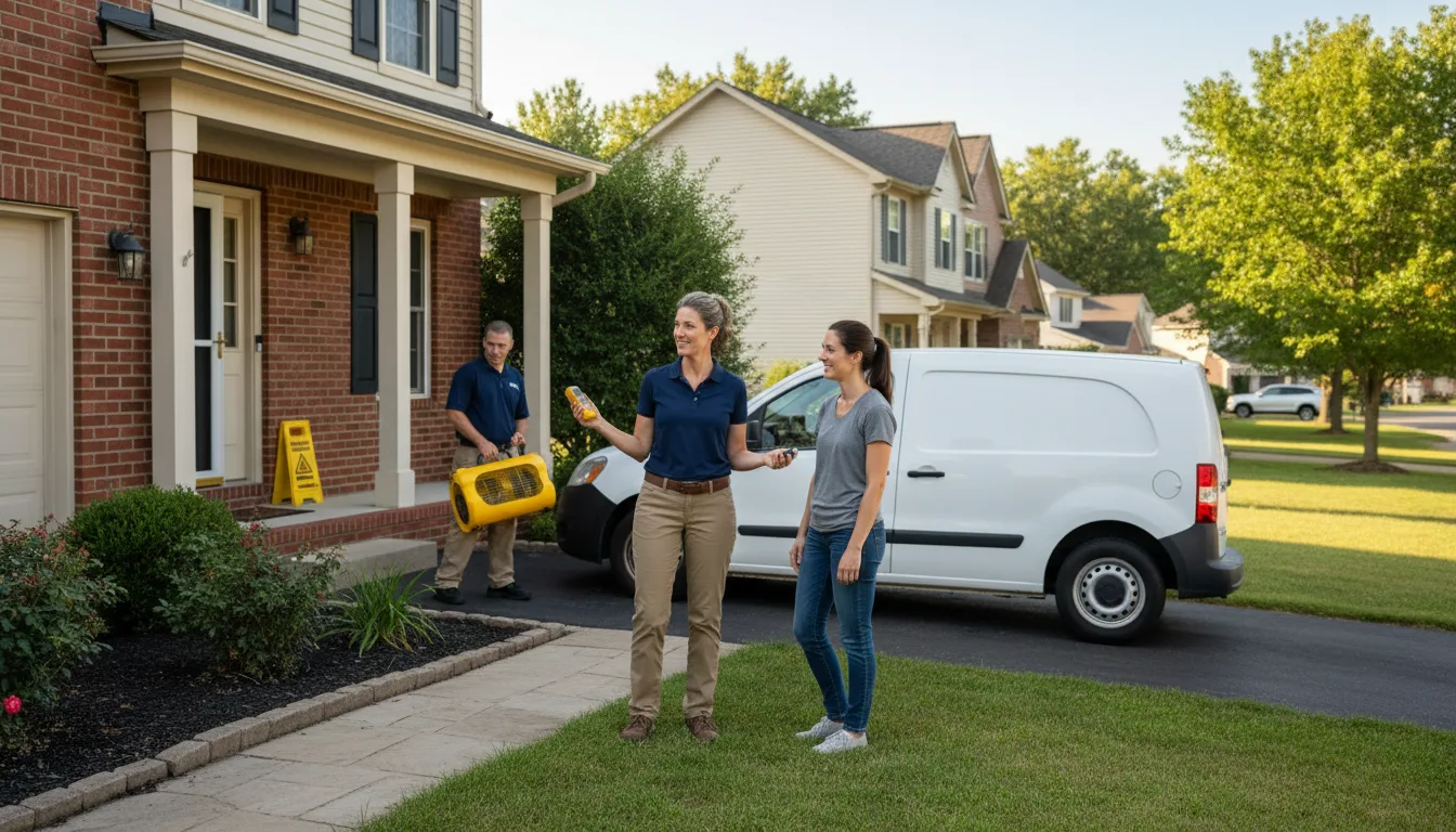 Water restoration image for Dehumidification And Cleanup Services in Lookout, WV